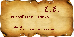 Buchmüller Bianka névjegykártya