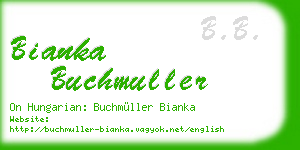 bianka buchmuller business card