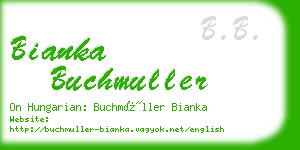 bianka buchmuller business card